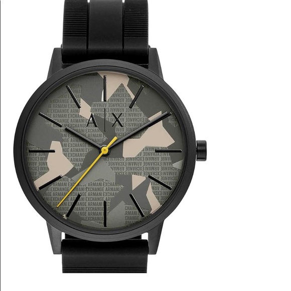 Armani Exchange Other - ARMANI EXCHANGE CAMO DIAL SILICONE BAND WATCH